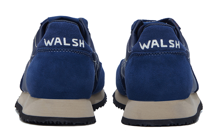 Norman Walsh Tdl Cow Leather, Textile Low top Casual Shoes Unisex Marine Blue