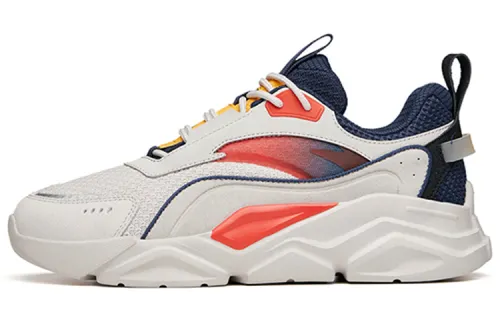 Anta Life Collection Abrasion Resistant Breathable Low top Casual Shoes Men's Gray Blue Red