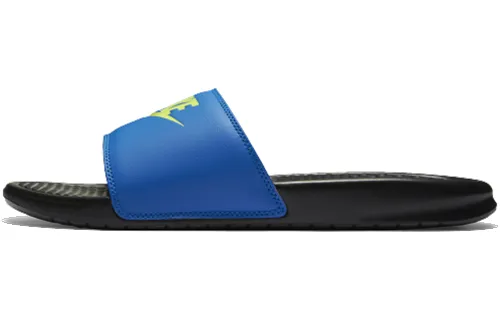 Nike Benassi Jdi Mismatch Fashion Unisex Blue Black Slippers 'Black'