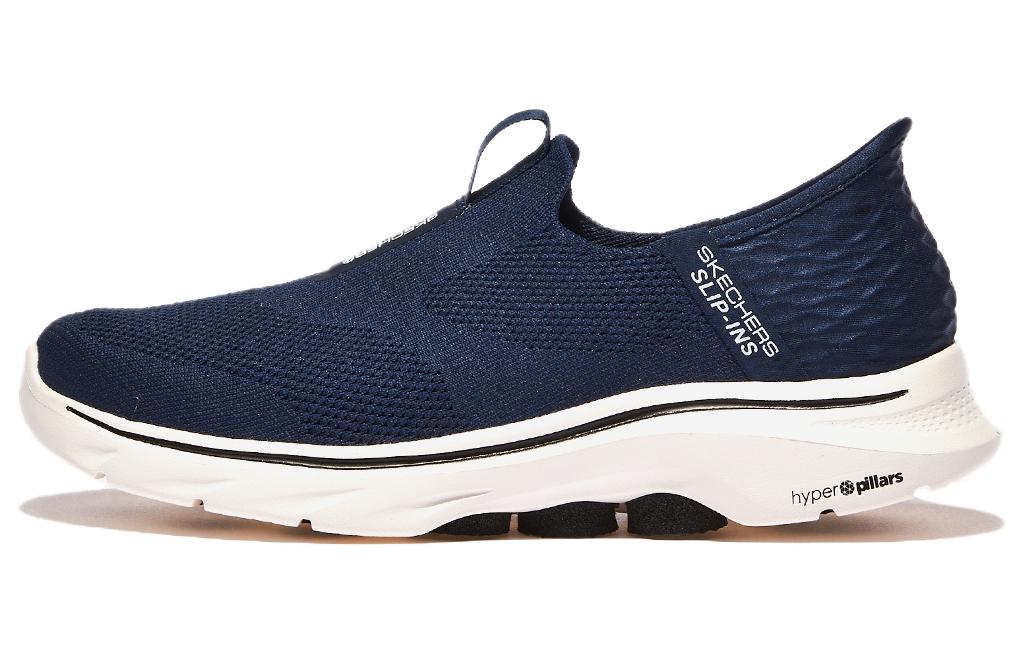 Skechers GO WALK 7 Soft And Comfortable Cushioning, Wear Resistant Low top Casual Shoes Men’s Blue White