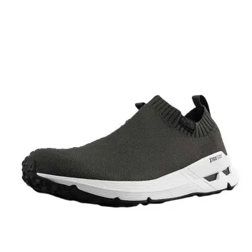 THE NORTH FACE Slip Resistant Abrasion Resistant Low top Casual Shoes Men's Gray White