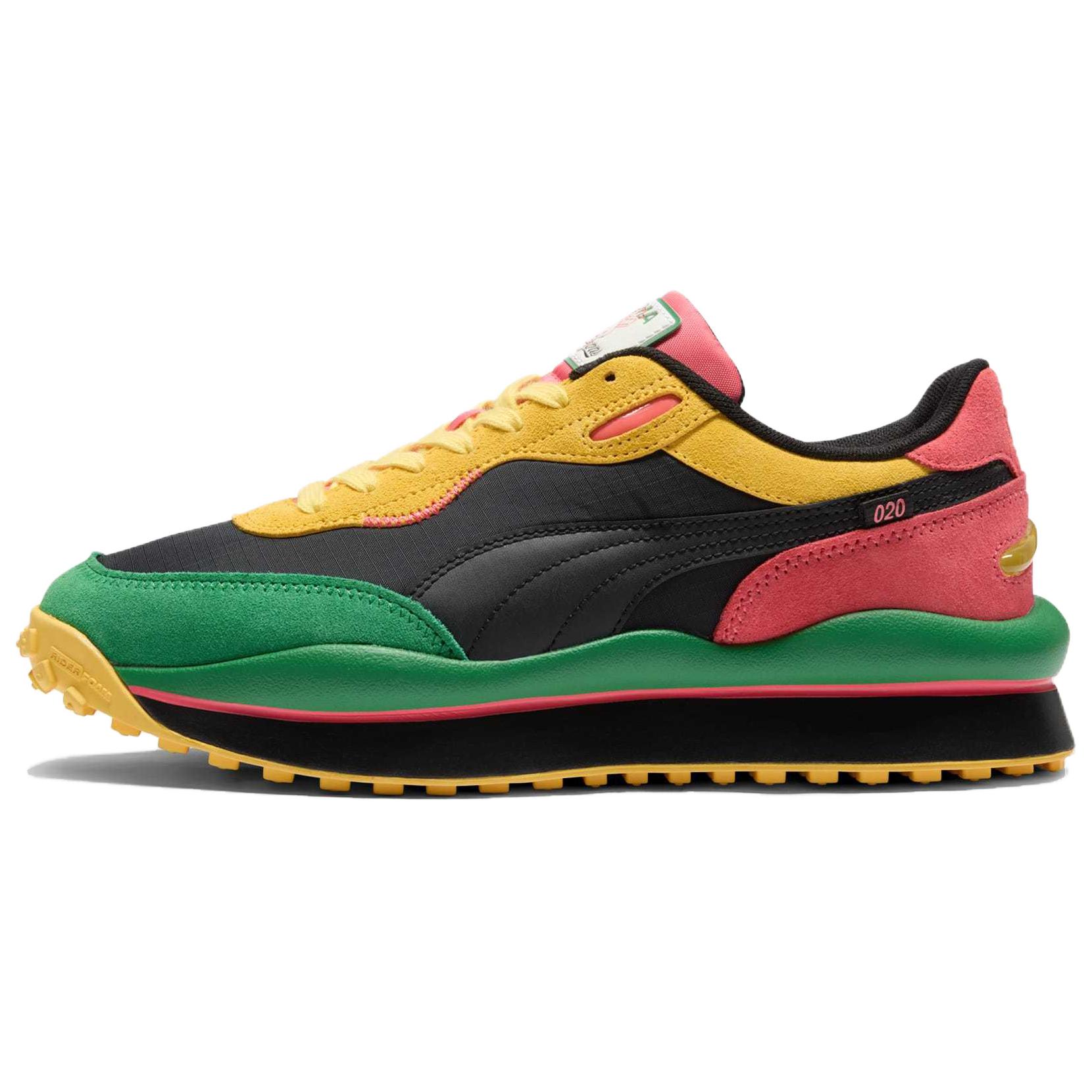 PUMA Style Rider Comfortable Low top Casual Shoes Unisex Black Green