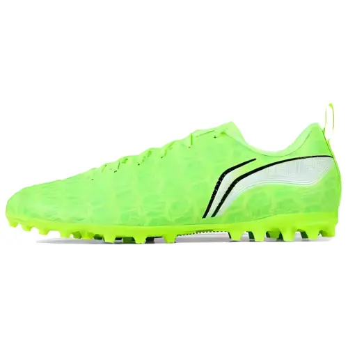 Li Ning MG Multi Ground Artificial Turf Pu Slip Resistant And Abrasion Resistant Coverage Soccer Shoes Men's Green