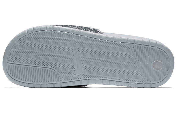 Мужские шлепанцы Nike Benassi JDI (черно-белые) — Чёрный / белый — фото 4