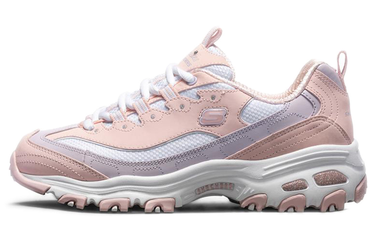 Женские кроссовки Skechers D'LITES 1.0 D'LITES (белый / розовый)