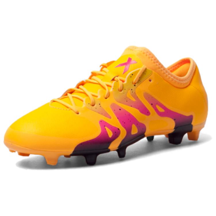 Adidas FG Firm Ground Slip Resistant Abrasion Resistant Soccer Shoes Men’s Yellow