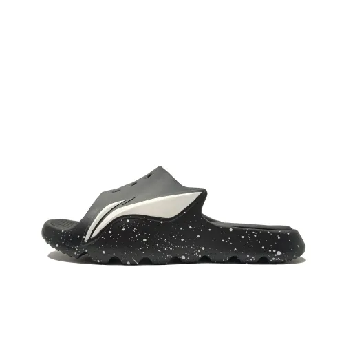 Li Ning Odor Resistant, Abrasion Resistant Slide Slippers Women's Black