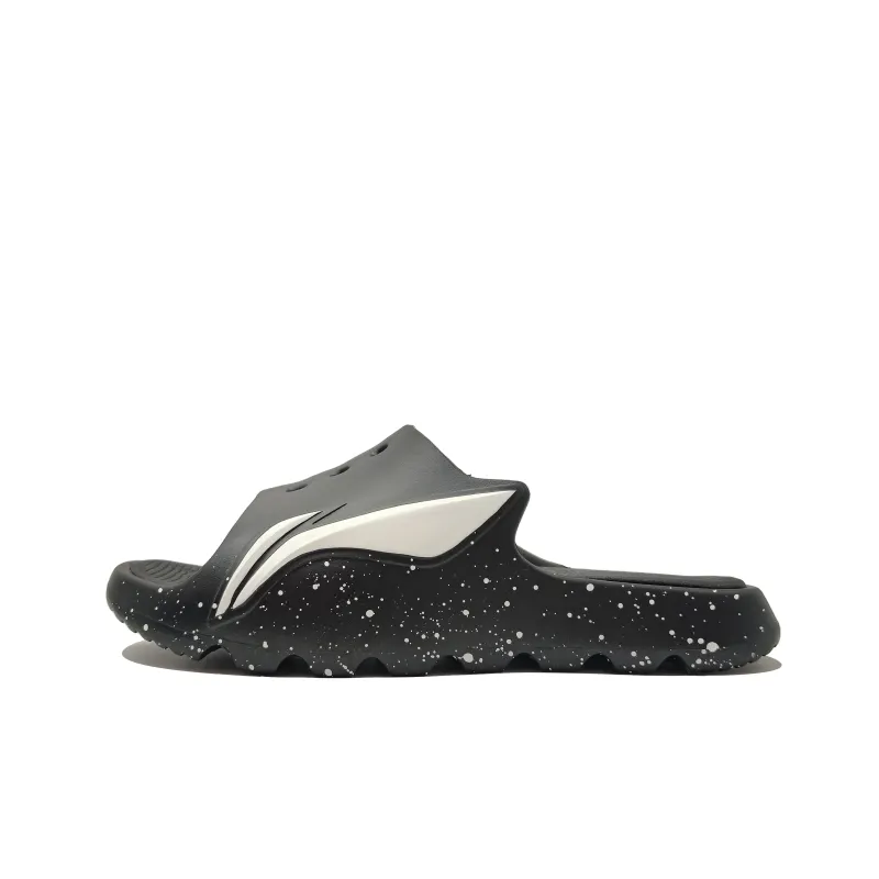 Li Ning Odor Resistant, Abrasion Resistant Slide Slippers Women's Black