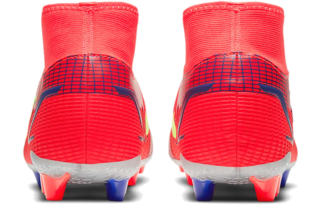 Мужские бутсы Nike Mercurial Superfly 8 (красно-зеленые) — фото 5