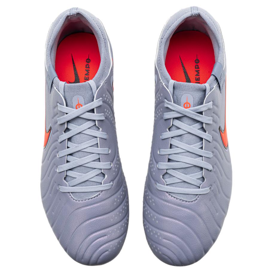 Nike Tiempo Legend 10 Pro Soccer Shoes Unisex Gray Red