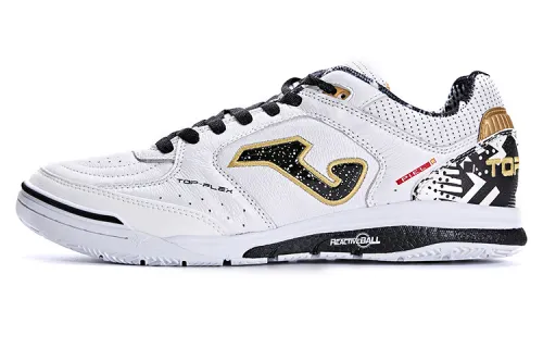 Joma Synthetic Leather Slip Resistant Abrasion Resistant Soccer Shoes Men's White