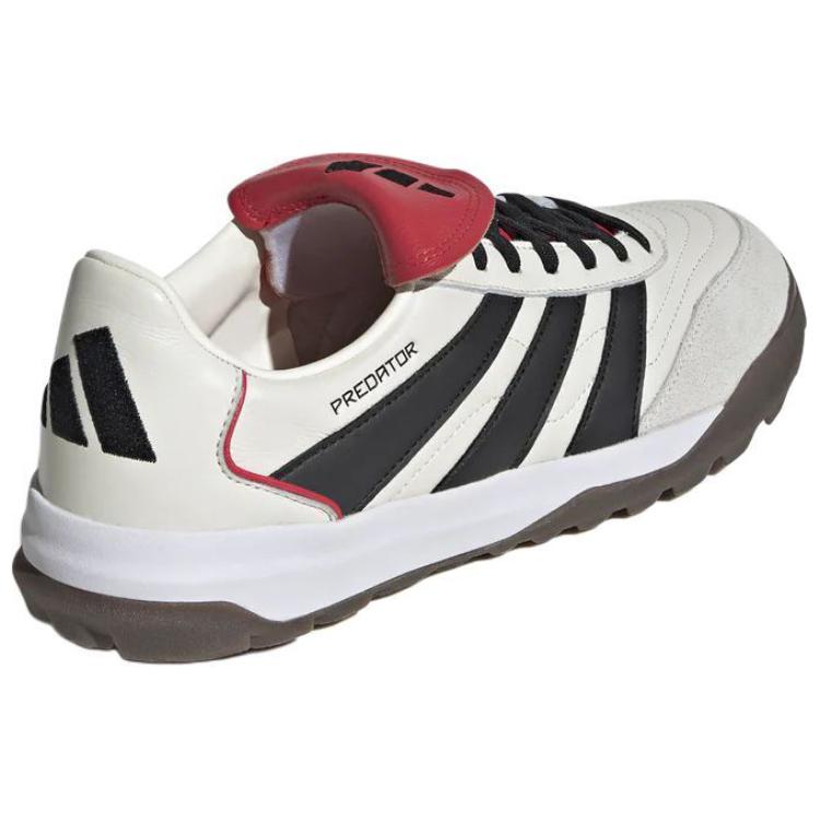 Adidas Slip Resistant Abrasion Resistant Soccer Shoes Men’s White Black