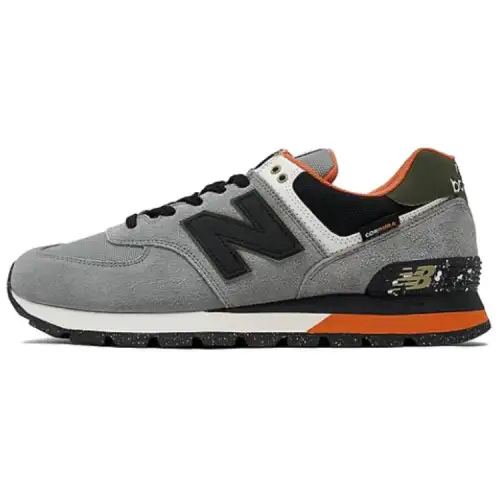 New Balance 574 Grey Black Orange