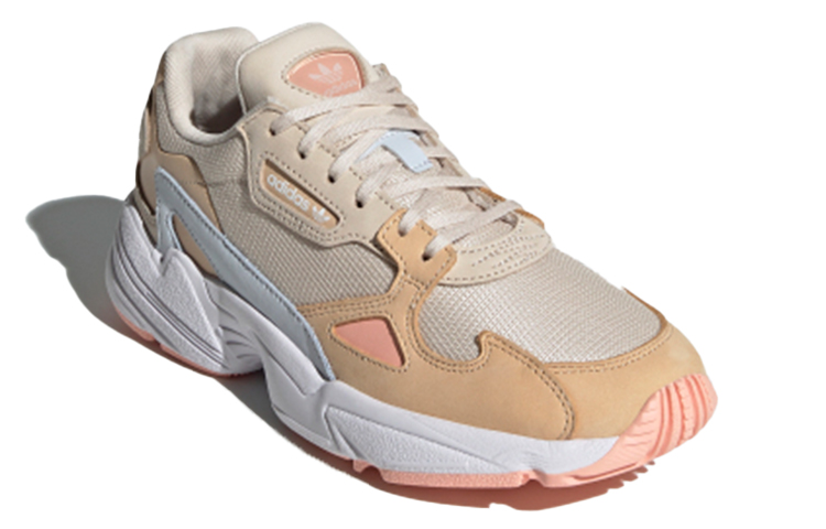 Женские кроссовки adidas Originals Falcon (коричнево-сине-розовые) — Коричневый / синий / розовый — фото 3