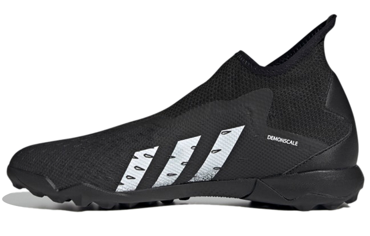Adidas Predator Freak .3 Freak.3 Laceless Turf Boots TF (glue nails) non-slip wear-resistant breathable football shoes men's black and white