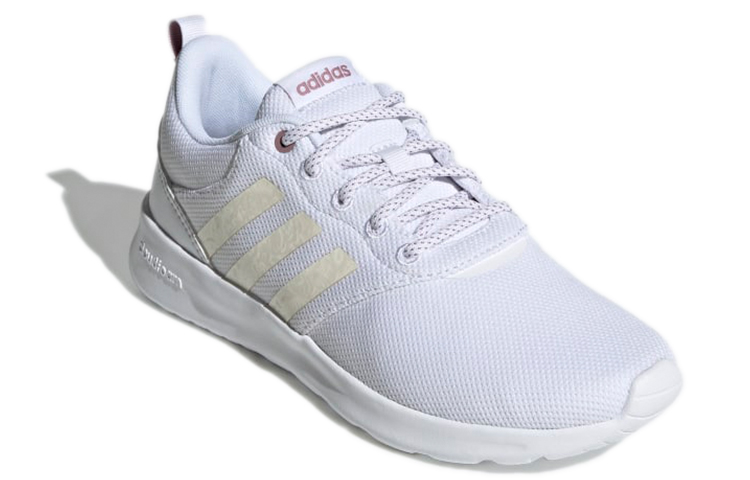Женские кроссовки adidas neo Qt Racer 2.0 (белоснежные) — фото 3