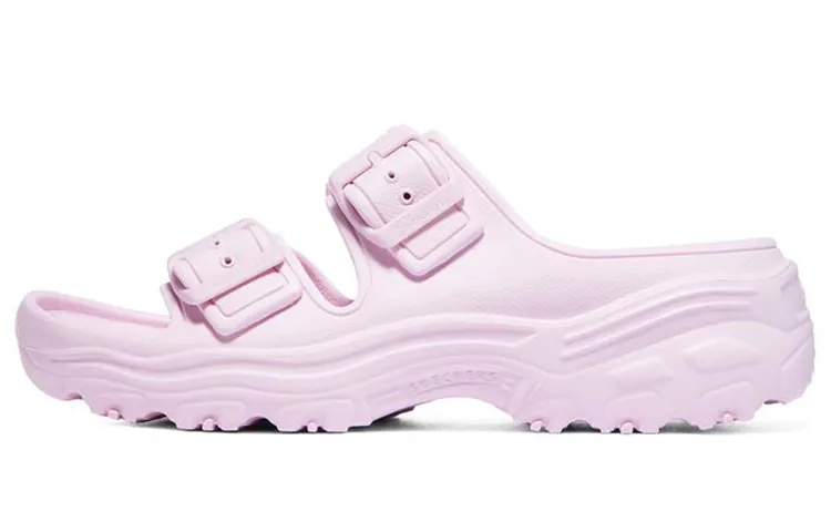 Skechers Comfortable And Breathable Rubber Sole Slide Slippers Women's Purple Lilac