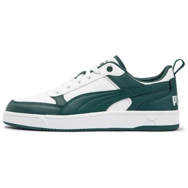 PUMA DRIBBLE Fabric Low top Skateboard Shoes Unisex Green White