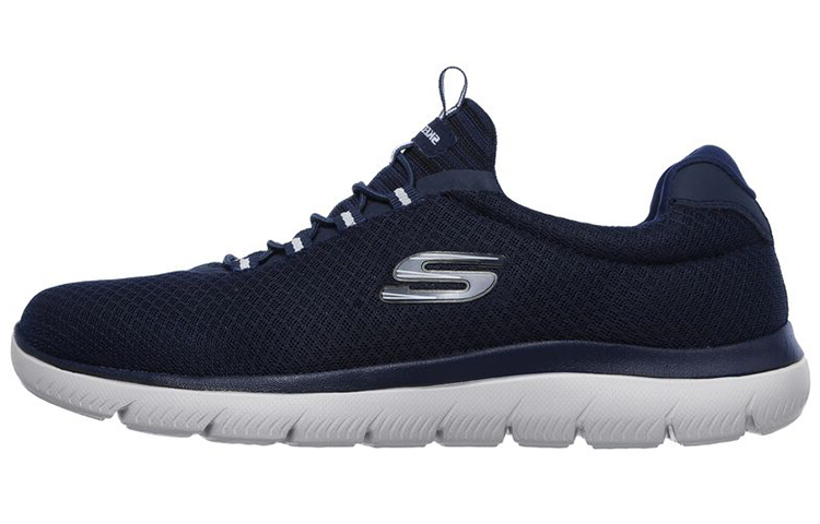 Skechers Summits Mesh, Textile Cushioning, Wear Resistant Low top Casual Shoes Men's Blue
