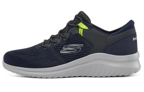 Skechers Ultra Flex 2.0 Casual Shoes Men's Low Top Marine Blue/Lemon Green