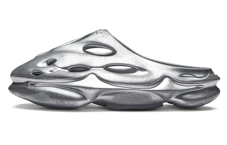 EQLZ EQUALIZER 1100 Slide Slippers Unisex Liquid Silver