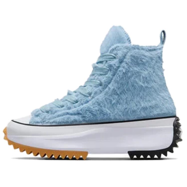 Run Star Wmns Converse Hike Platform High 'Faux Fur - Out Of The Blue' Women's