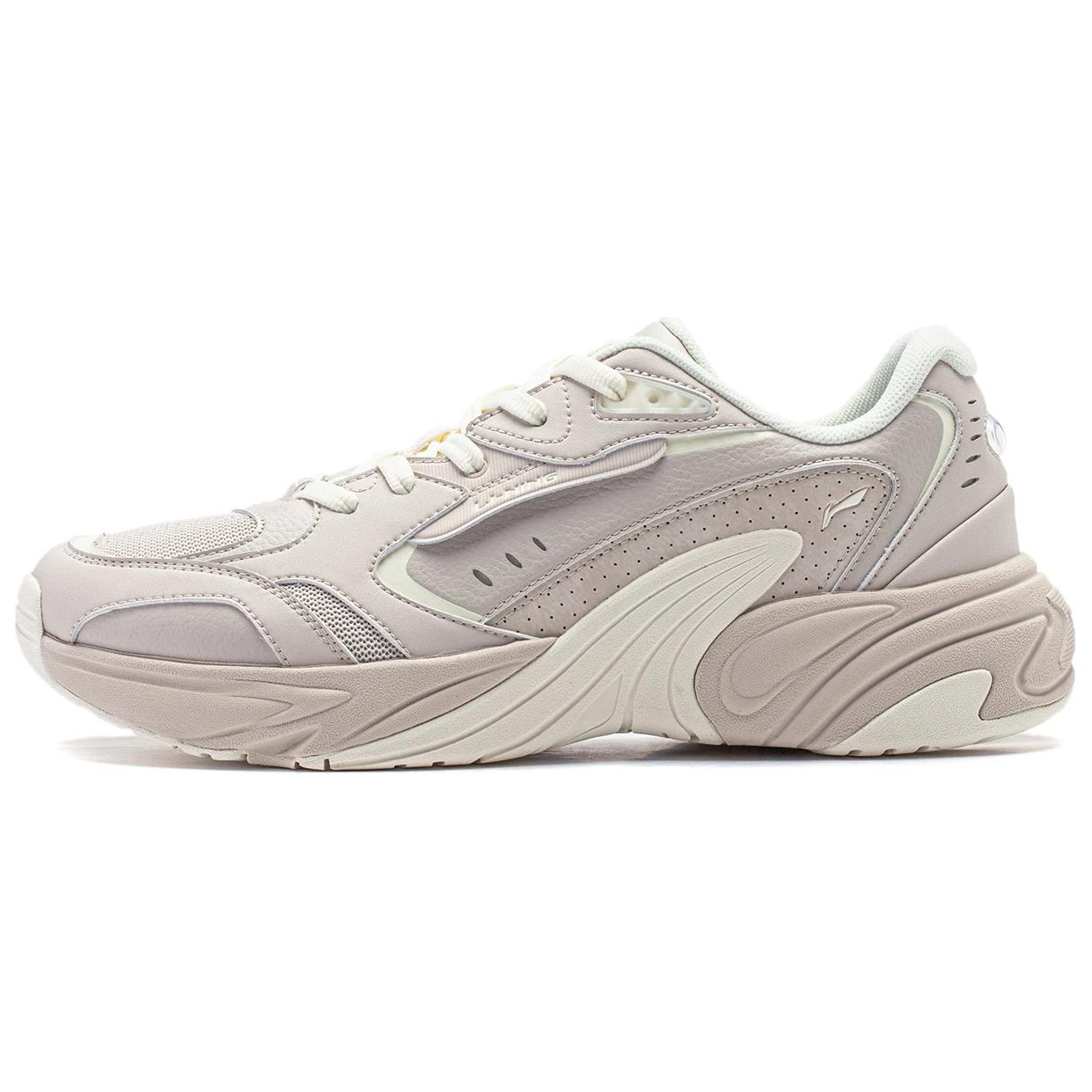 Li Ning Orca Synthetic Leather, Textile Soft And Comfortable Abrasion Resistant Slip Resistant Low top Casual Shoes