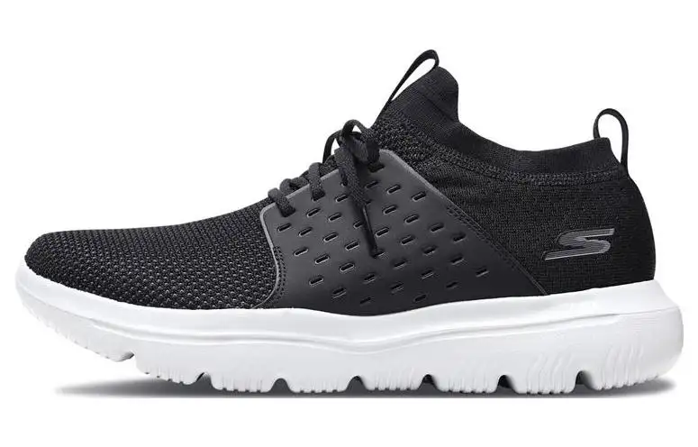 Skechers Go Walk Evolution Ultra Evolution Ultra Mesh Low top Sports Casual Shoes Men's Black Gray
