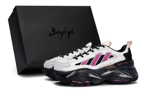 Adidas Originals OZGAIA Slip Resistant Abrasion Resistant Low top Casual Shoes Women's White Pink Black