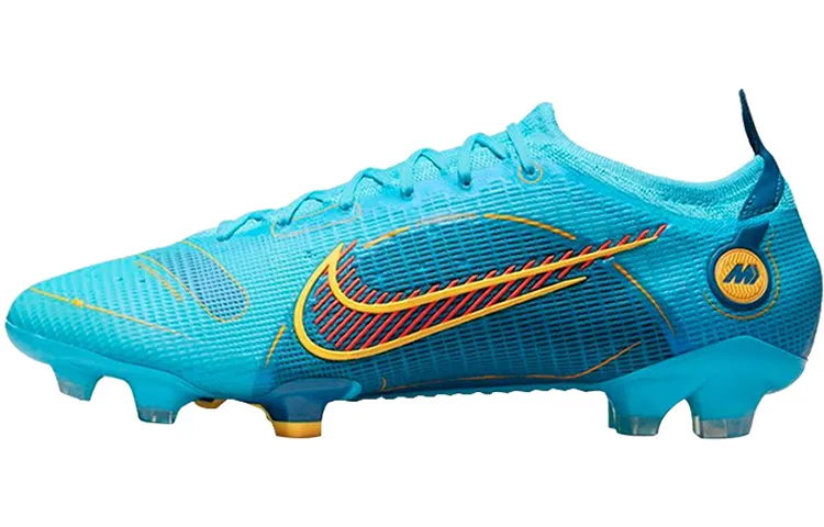 Nike Mercurial Vapor 14 FG Firm Ground Cushioning Breathable Coverage Soccer Shoes Unisex Lake Blue