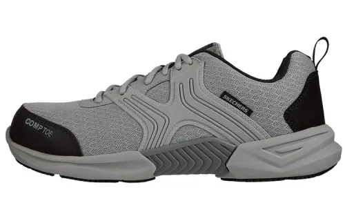 Skechers Work Casual Shoes Men's Low Top Gray