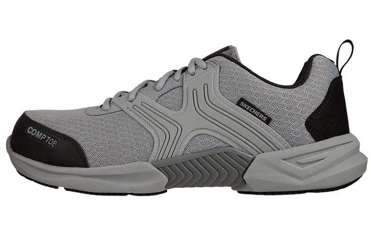Skechers Work Casual Shoes Men's Low Top Gray