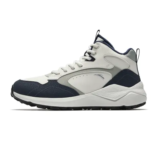 Anta Pedal Island Textile, Synthetic Leather Upper, Fleece Lined Lining, Winter Thermal, Trendy Fashion