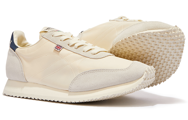 Norman Walsh Tdl Mid top Casual Shoes Unisex White Dark Blue