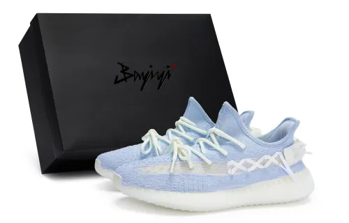 Adidas Originals Yeezy Boost 350 V2 811 Manufacturing, Moonlight Dusty Blue, Special Shoe Box