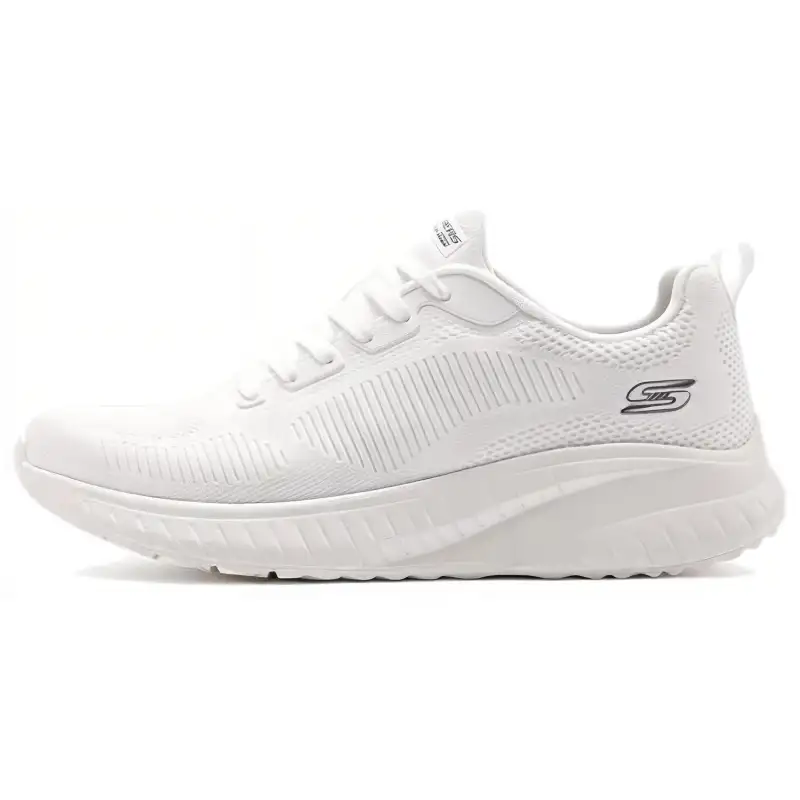 Skechers BOBS SQUAD CHAOS Textile, Mesh Low top Casual Shoes Men's White