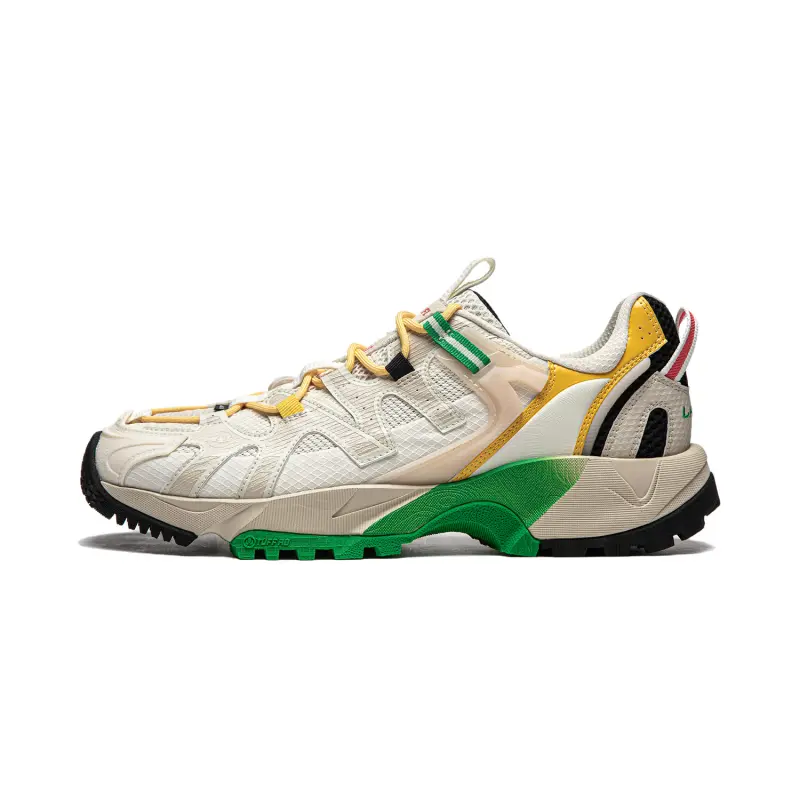 Li Ning Outdoor CF Tracing, Hiking Wild Cushioning, Wear Resistant Low top Casual Shoes Men's White Gray Black