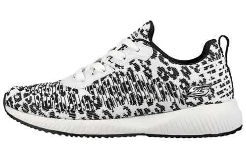 Skechers BOBS SQUAD Fabric Low top Casual Shoes Women's White Black