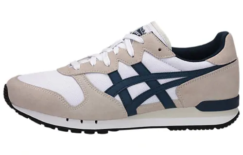 Onitsuka Tiger Alvarado Cushioning Slip Resistant Low top Casual Shoes Unisex White Gray Blue