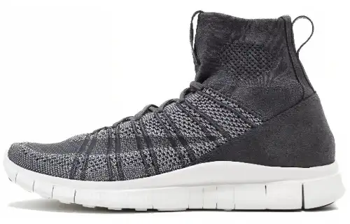 Nike Free Flyknit Mercurial Dark Grey Comfortable, non-slip, lightweight, high-top, casual shoes for men, gray