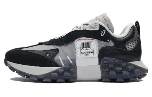 Li Ning Low top Casual Shoes Men's Gray Black