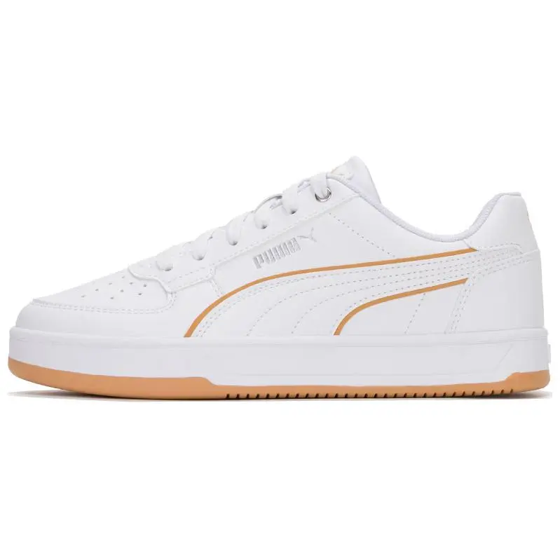 PUMA Caven 2.0 Abrasion Resistant Low top Skateboard Shoes Unisex White Brown