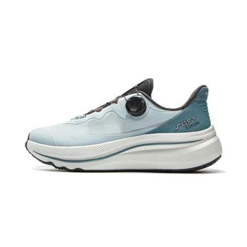 Li Ning Cushioning Slip Resistant Abrasion Resistant Breathable Support Rebound Low top Casual Shoes Unisex Cyan