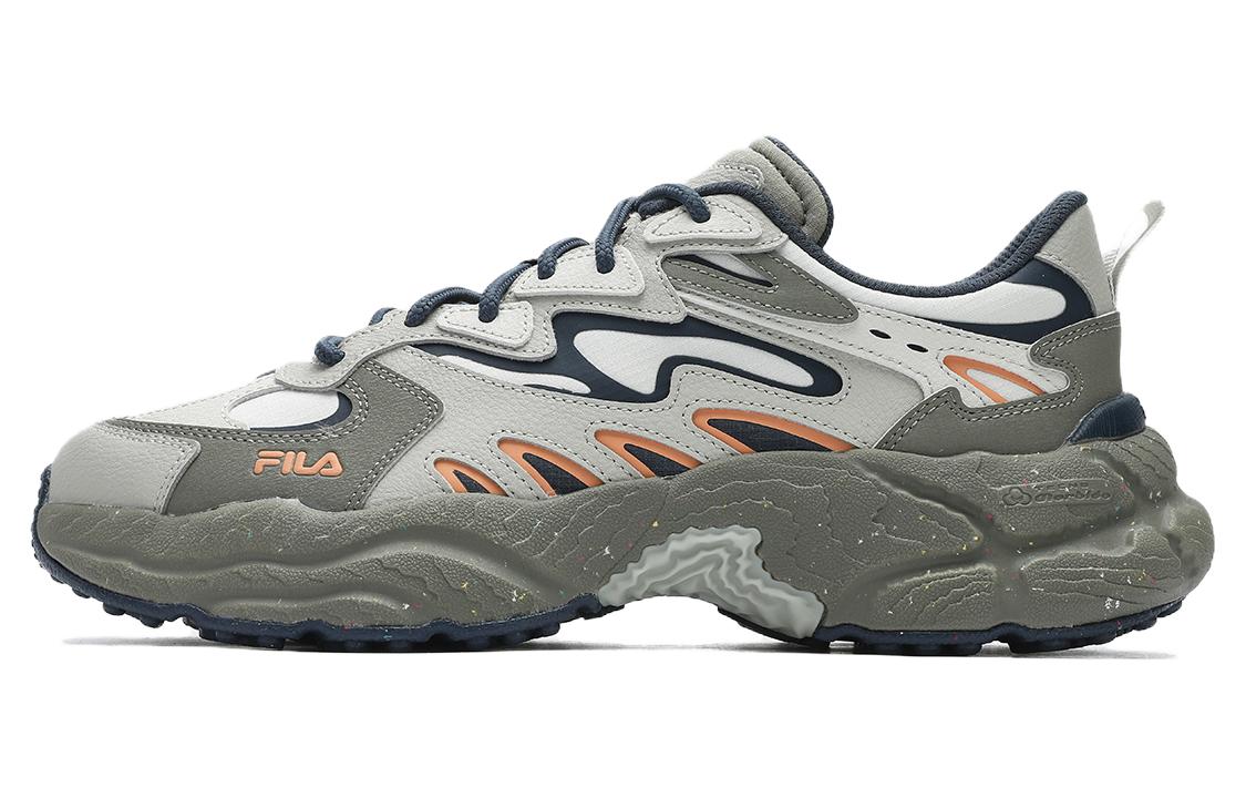 FILA Fern Fabric Low top Casual Shoes Men's Green Gray