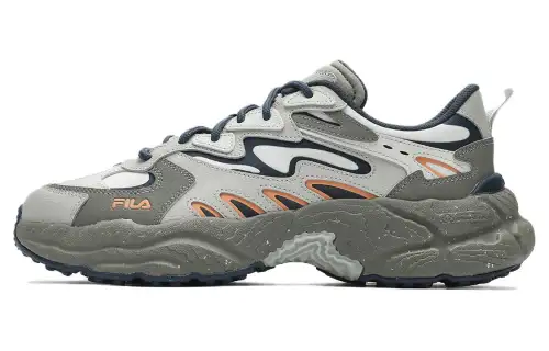 FILA Fern Fabric Low top Casual Shoes Men's Green Gray