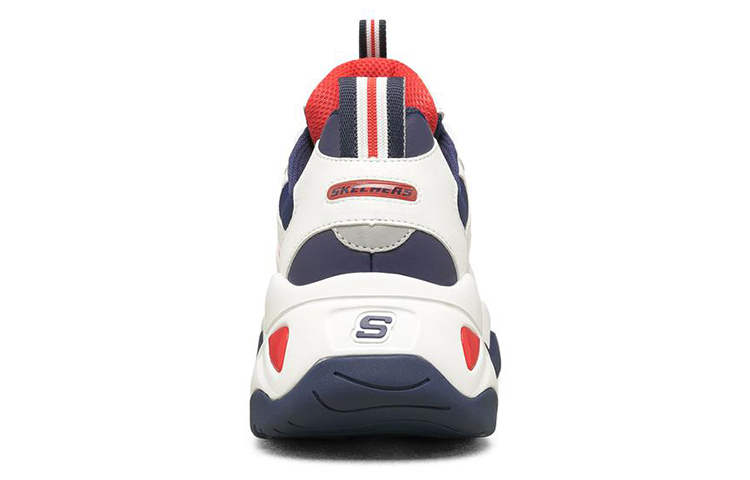 Мужские кроссовки Skechers D'LITES 1.0 (бело-сине-красный) — фото 4