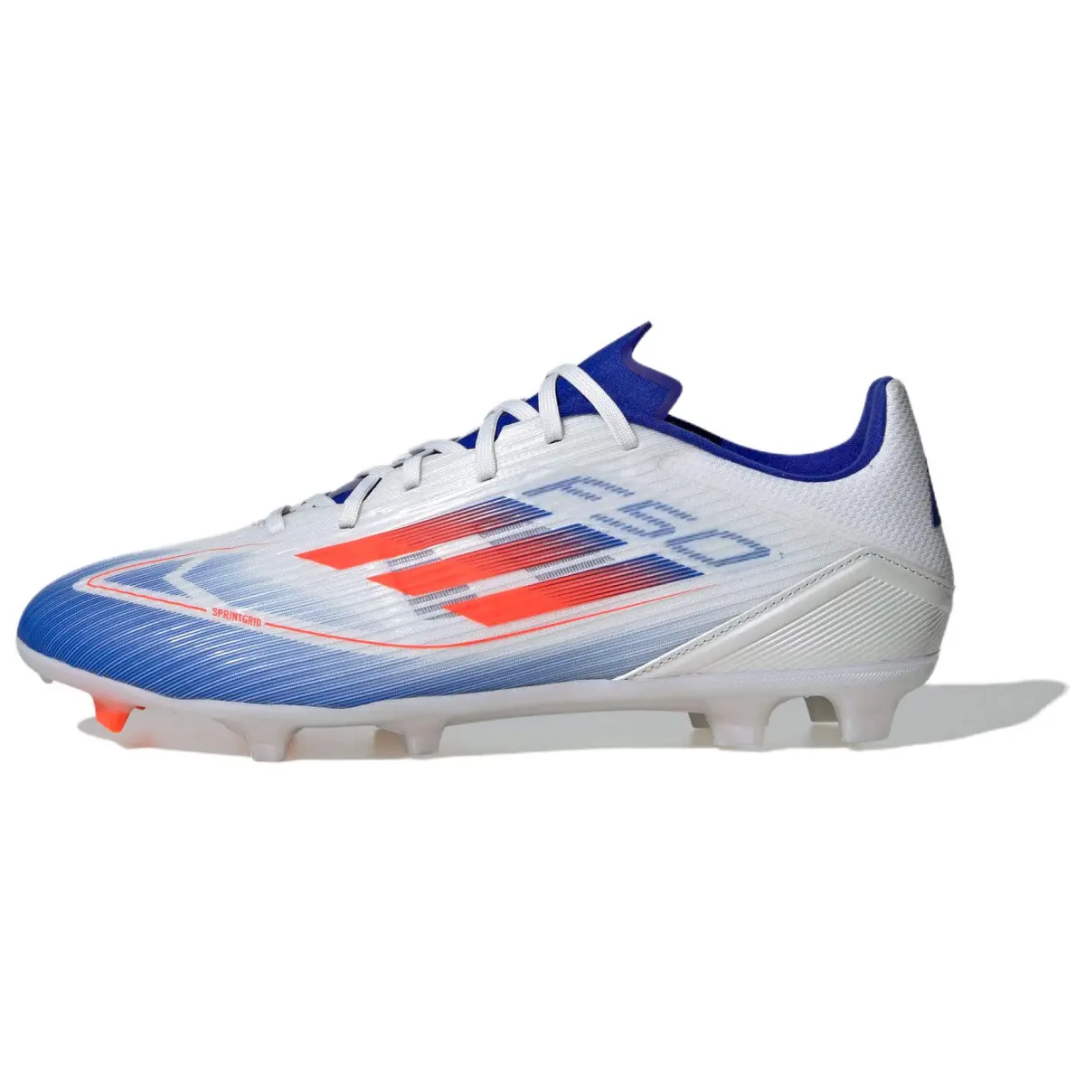 Adidas F50 League Soccer Shoes Unisex White Blue Orange