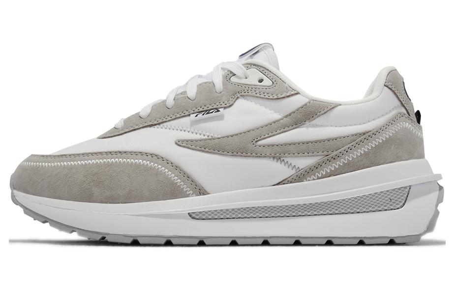 FILA Renno Abrasion Resistant Breathable Low top Casual Shoes Unisex Gray White