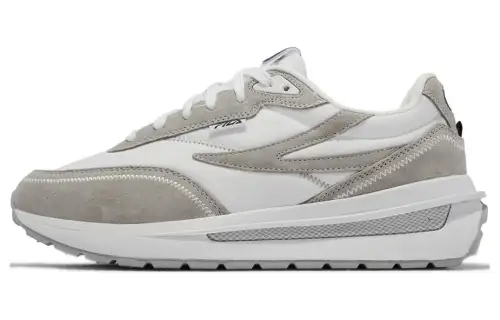 FILA Renno Abrasion Resistant Breathable Low top Casual Shoes Unisex Gray White