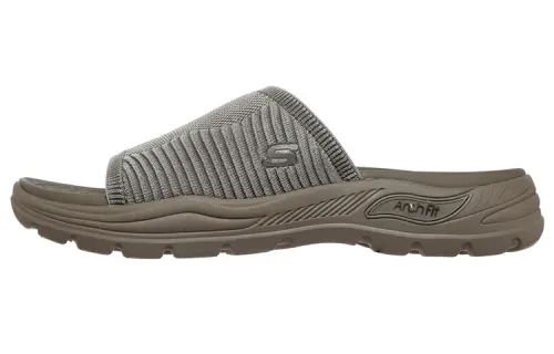 Skechers Arch Fit Motley Rubber Sole Quiet Slide Slippers Men's Taupe